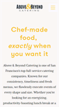 Mobile Screenshot of abovecatering.com